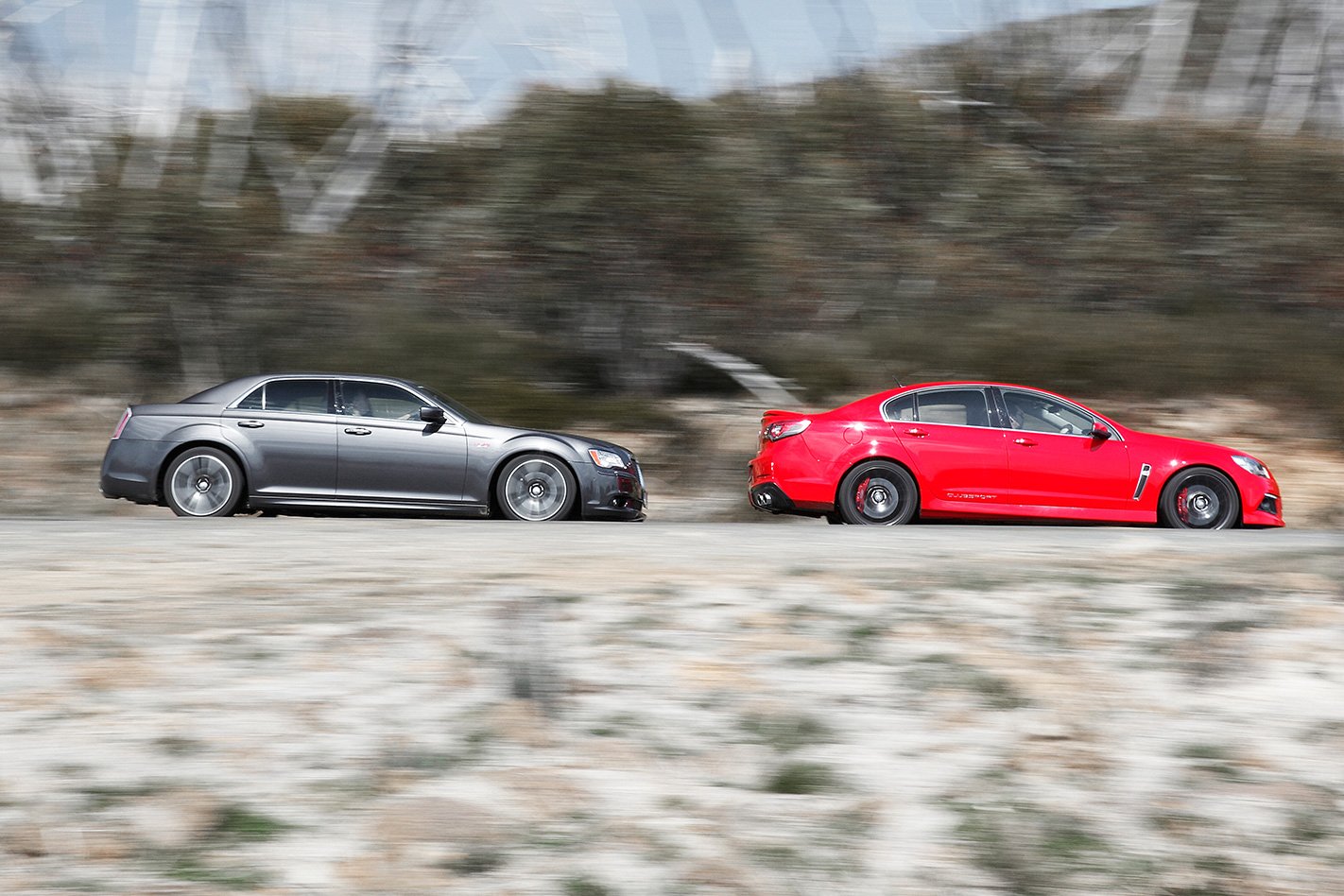 HSV Clubsport vs Chrysler 300 SRT8 Core testing
