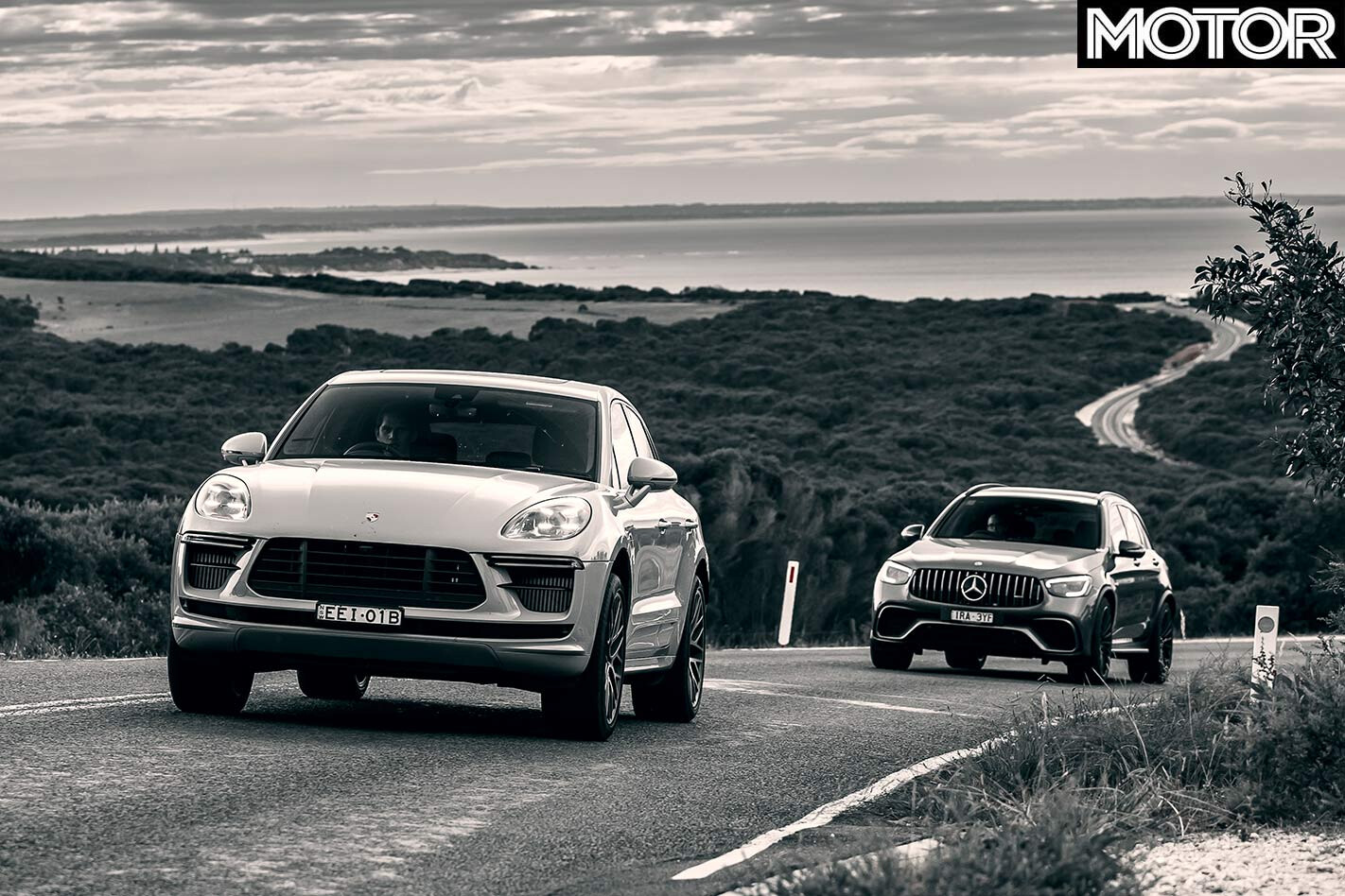 Porsche Macan Turbo v Mercedes-Benz GLC63 S onroad