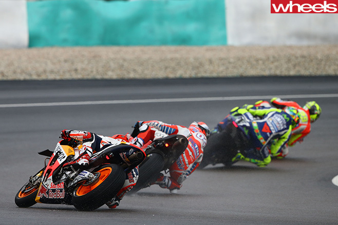 Moto GP-driving -rear