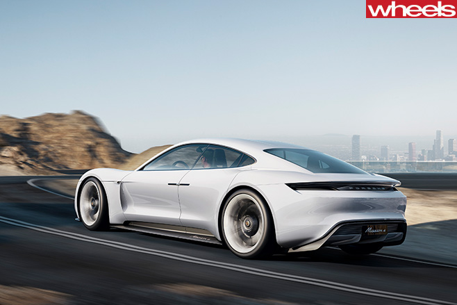 Porsche -Mission -e -side -rear