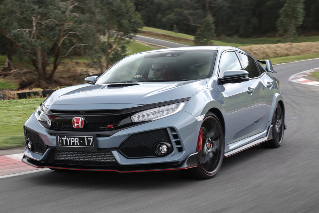 2018 honda civic typer front side action header