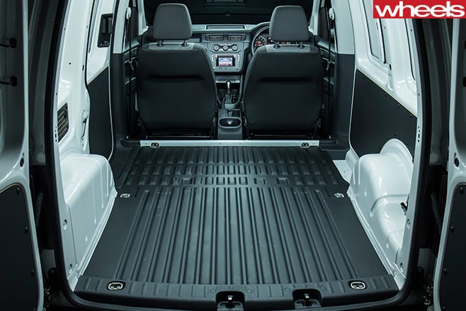 VW-Caddy -side -white -short -boot