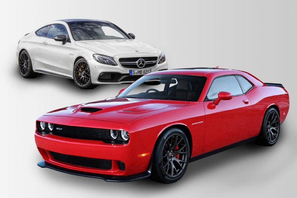 2017 Merc AMG C63 S Coupe vs 2016 Dodge Challenger Hellcat