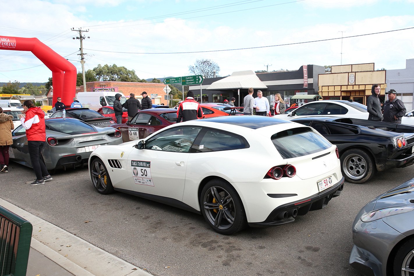 2017 Ferrari GTC4 Lusso official start to the race