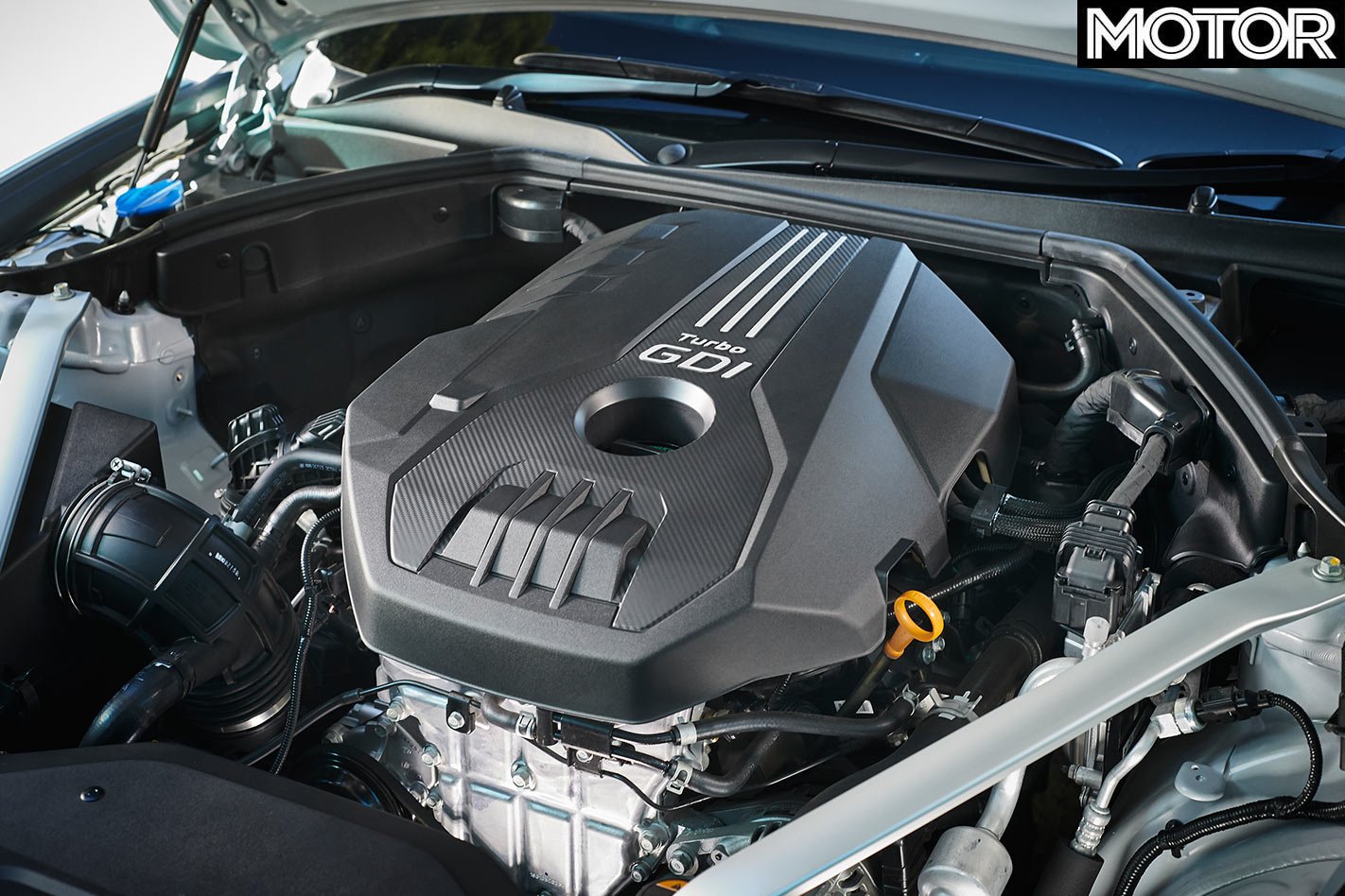 Hyundai Genesis G70 engine bay