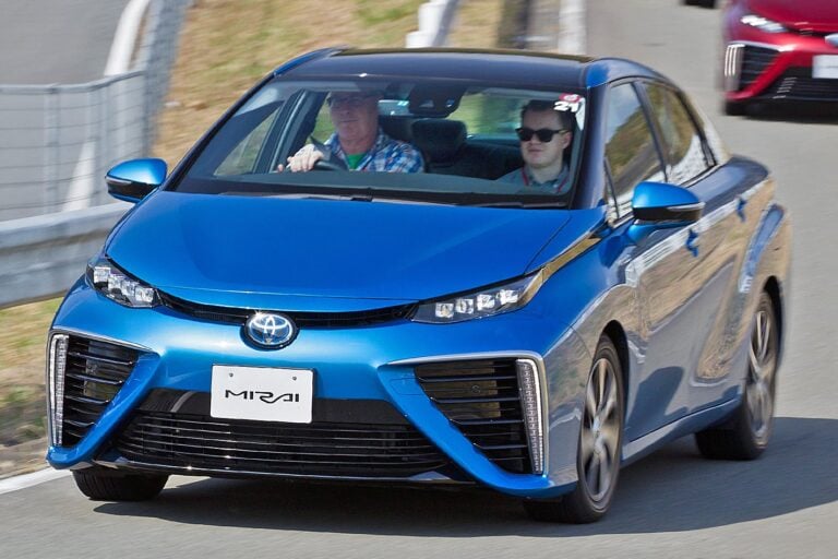 Blue Toyota Mirai