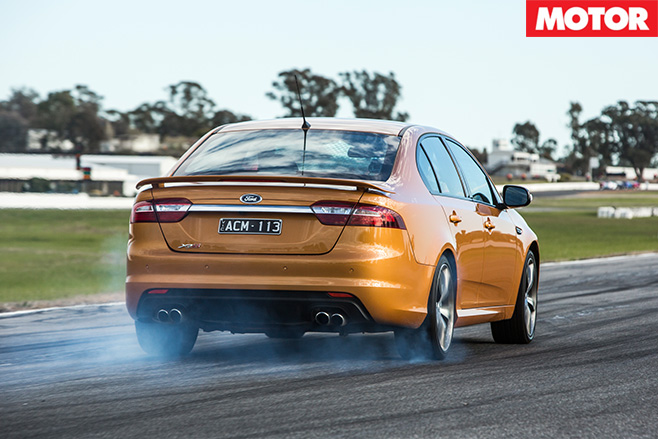 Ford falcon xr8 driving rear