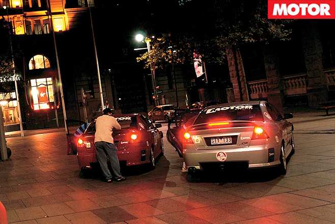 Leaving the cars