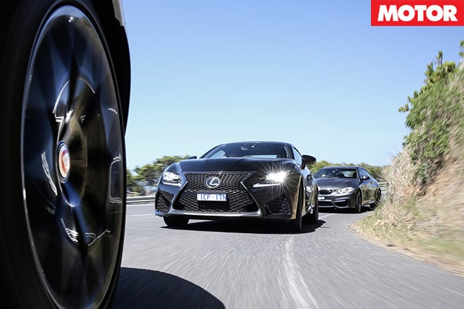 Lexus RC F driving