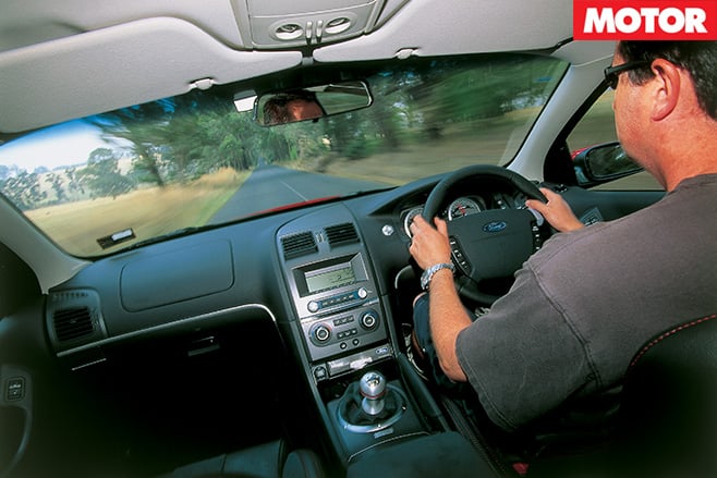 Ford FPV-GT driving