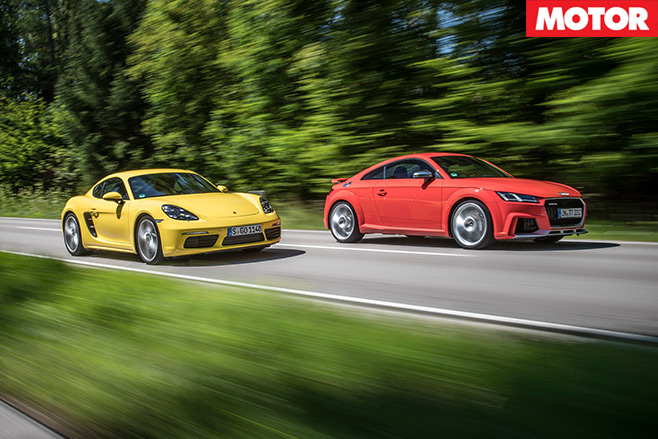 Porsche 718 Cayman -S-vs -Audi -TT-RS-1