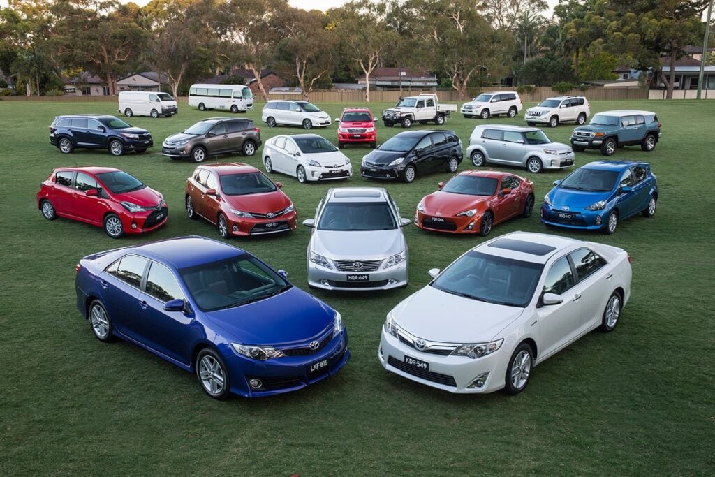 Toyota Australia range
