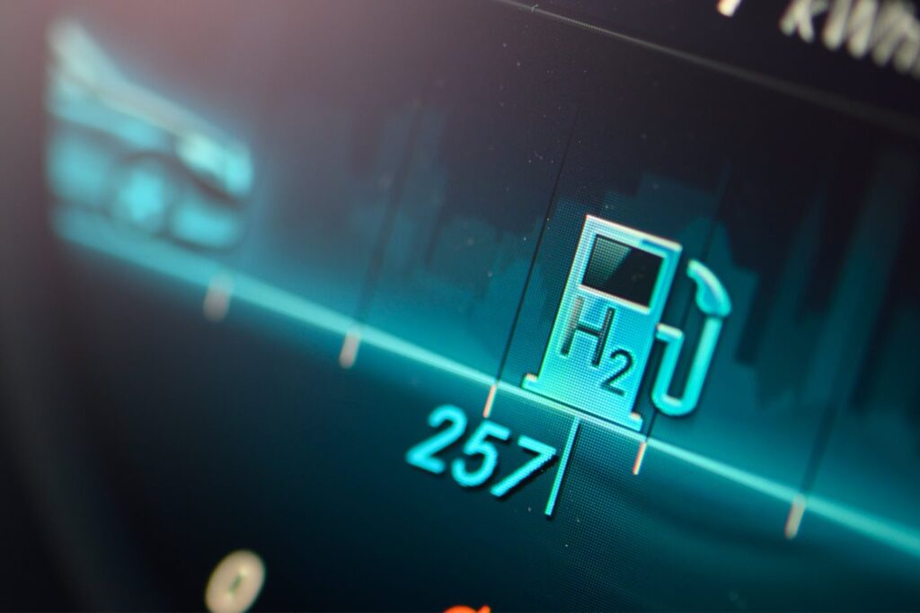 hydrogen fuel gauge mercedes