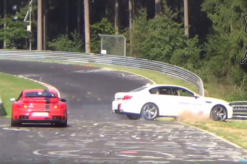 BMW Ring Taxi crash