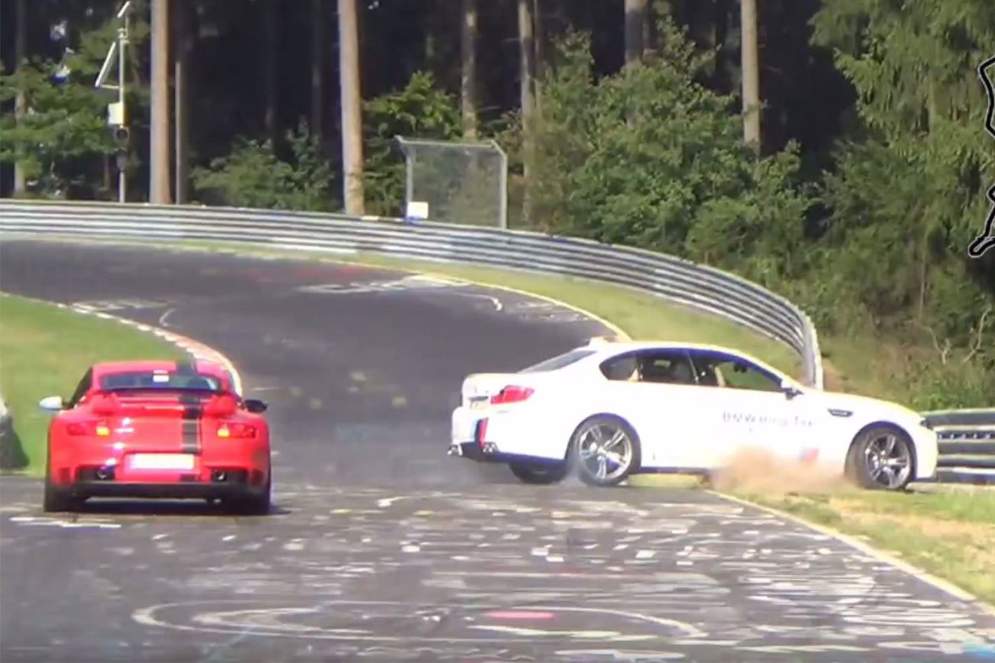 BMW Ring Taxi crash
