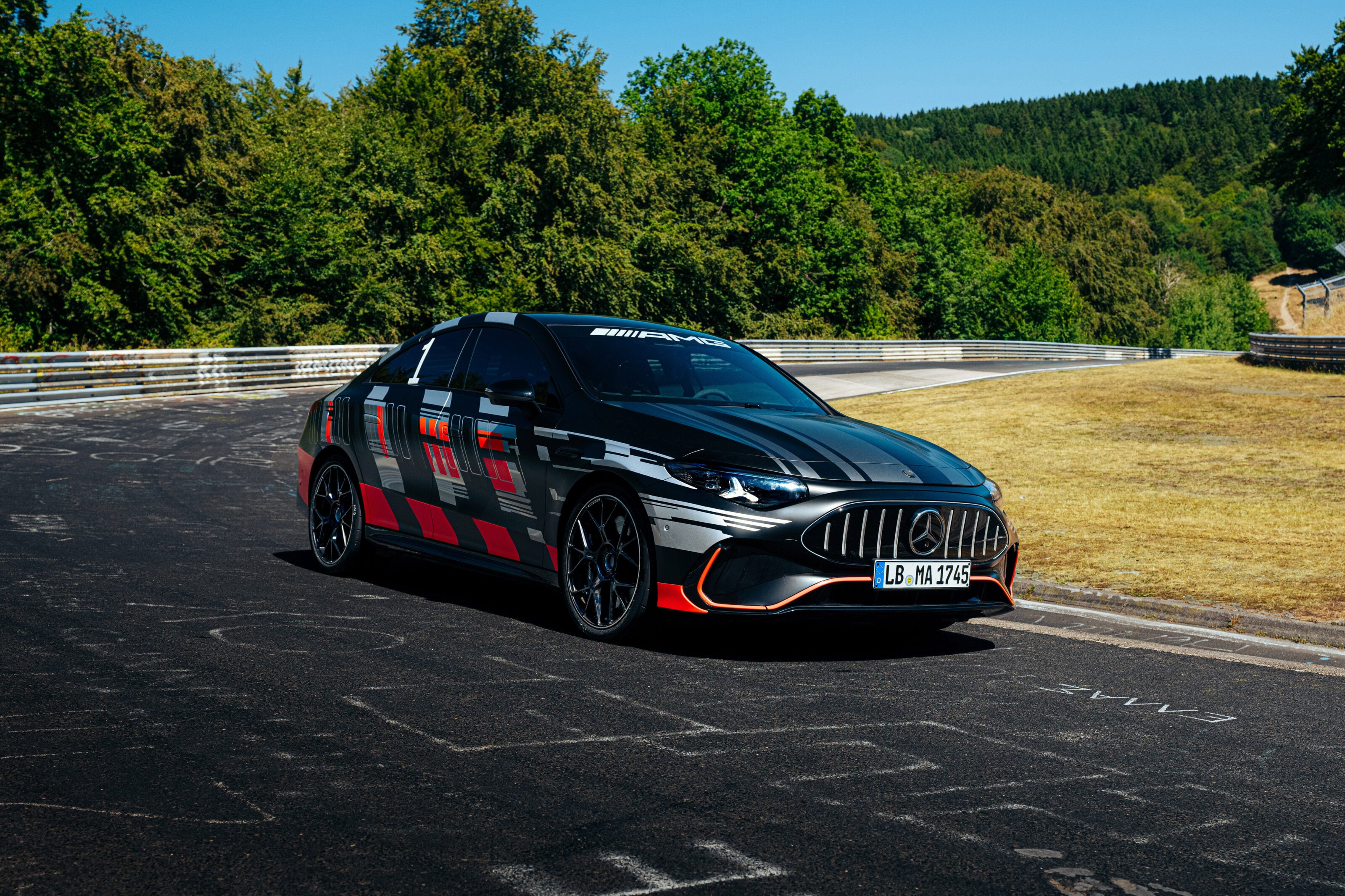 Mercedes claims Nürburgring lap record with CLA45 AMG EV