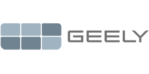 Abstract blue and gray logo with stacked rectangular shapes forming a partial circle or bar motif.